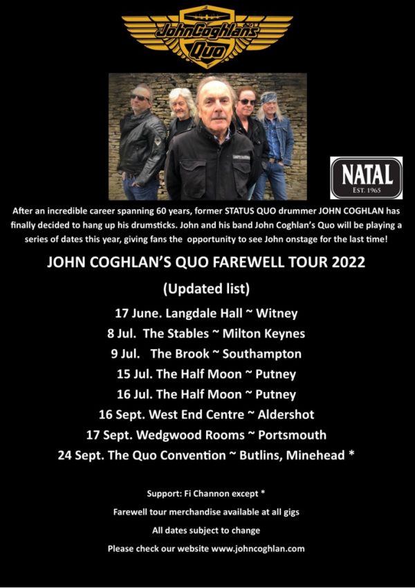 John Coghlan Farewell Tour
